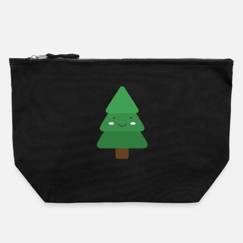 Cute fir - CANVAS Accessory Bag size L - black