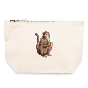 Monkey Juice - Canvas Zip Pouch 22 x 23 cm - nature - Front