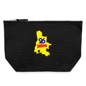 Drôme 26 - Canvas Zip Pouch 22 x 23 cm - black - Front