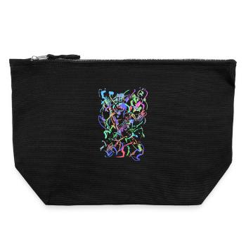 Art - Pochette zippée en toile 22 x 23 cm - noir - Devant