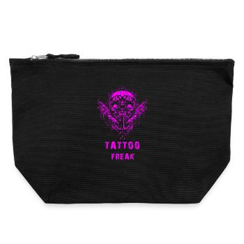 Tattoo freak - Canvas Zip Pouch 22 x 23 cm - black - Front