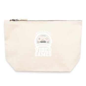 Game development - Canvas Zip Pouch 22 x 23 cm - nature - Front