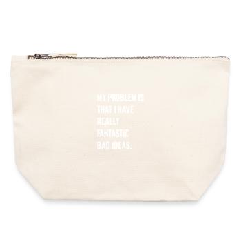 My problem - Canvas Zip Pouch 22 x 23 cm - nature - Front