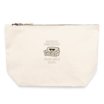 Sofa Sparwitz Passive Income - Canvas Zip Pouch 22 x 23 cm - nature - Front