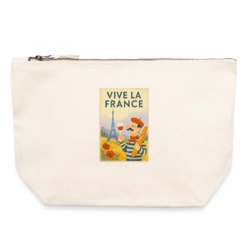 Long Live France Vintage Baguette - Canvas Zip Pouch 22 x 23 cm - nature - Front