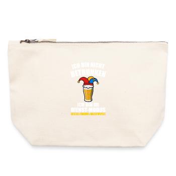 I'm not drunk - Carnival - Canvas Zip Pouch 22 x 23 cm - nature - Front