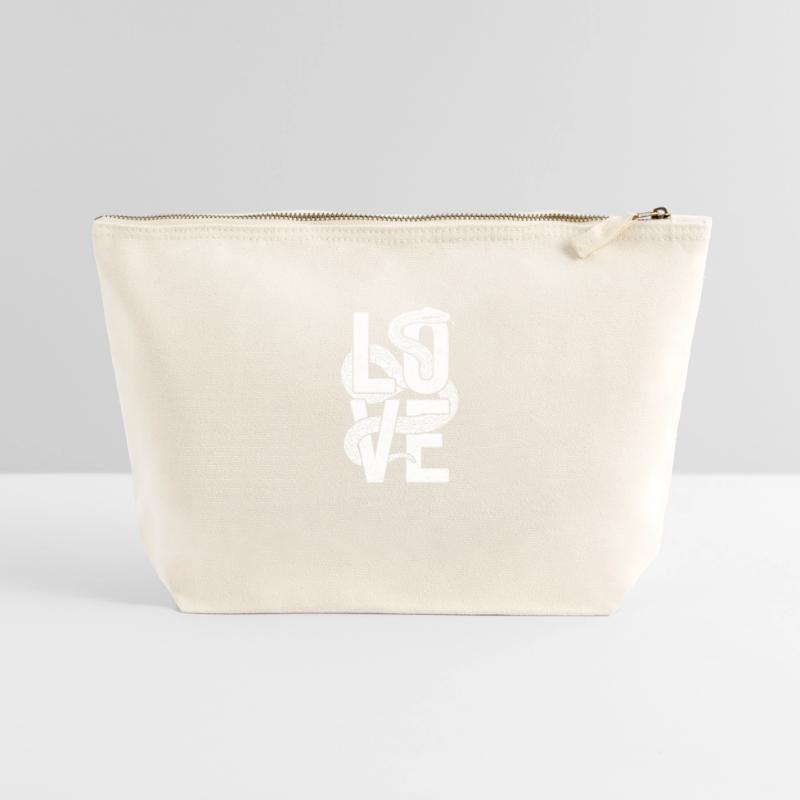 Königspython Schlangen LOVE Terrarium Python Canvas Reißverschluss-Täschchen (22 x 23 cm)