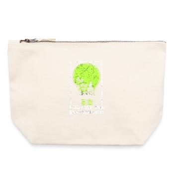 Protéger la nature - Pochette zippée en toile 22 x 23 cm - blanc naturel - Devant