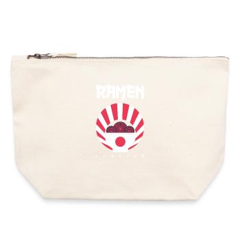 Retro Forever Japanese Ramen Shirt - Canvas Zip Pouch 22 x 23 cm - nature - Front