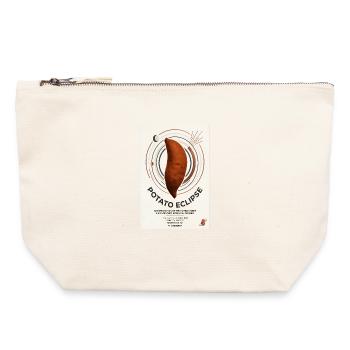Potato Eclipse: Humble Tuber Odyssey - Canvas Zip Pouch 22 x 23 cm - nature - Front