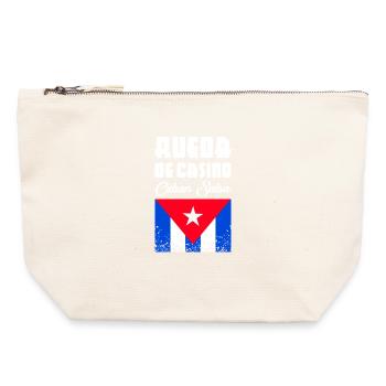 Rueda de Casino - Cuban Salsa - Canvas Zip Pouch 22 x 23 cm - nature - Front