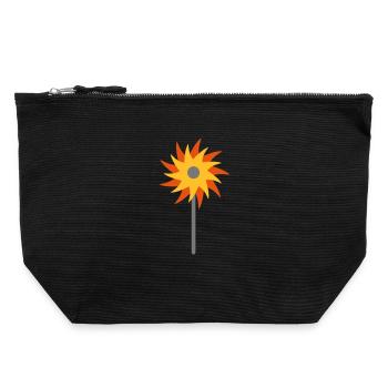 windmill - Canvas Zip Pouch 22 x 23 cm - black - Front