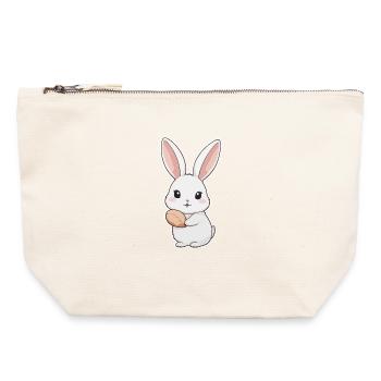 Bunny, Rabbit, Easter Bunny - Canvas Zip Pouch 22 x 23 cm - nature - Front