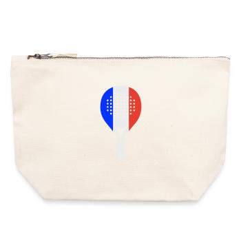 padel-france - Canvas Zip Pouch 22 x 23 cm - nature - Front