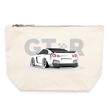 gtr racing car cars classic classic - Canvas Zip Pouch 22 x 23 cm - nature - Front