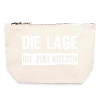 The location sucks - Canvas Zip Pouch 22 x 23 cm - nature - Front