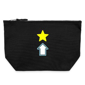 Star Arrow Comic Icon - Canvas Zip Pouch 22 x 23 cm - black - Front