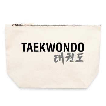 TAEKWONDO - Canvas Zip Pouch 22 x 23 cm - nature - Front