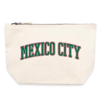 Contour Varsity de Mexico - Pochette zippée en toile 22 x 23 cm - blanc naturel - Devant