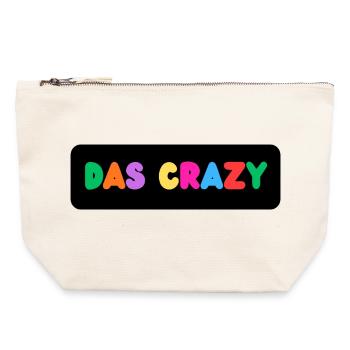 Das Crazy - Canvas Reißverschluss-Täschchen (22 x 23 cm) - Naturweiß - Vorne