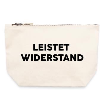 resistance - Canvas Zip Pouch 22 x 23 cm - nature - Front