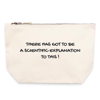 Serie TV - Television - Quotes - Citation - Zitat - Canvas Zip Pouch 22 x 23 cm - nature - Front