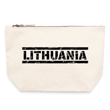 Lithuania - Canvas Zip Pouch 22 x 23 cm - nature - Front