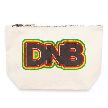 DnB Graffiti Junglist Grunge Logo - Canvas Zip Pouch 22 x 23 cm - nature - Front