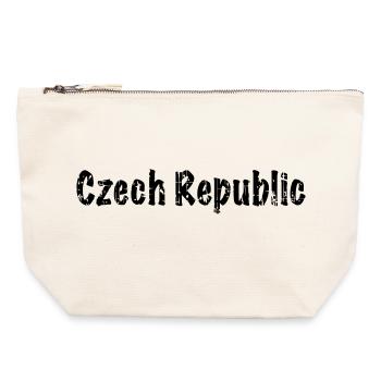 Czech Republic - Canvas Reißverschluss-Täschchen (22 x 23 cm) - Naturweiß - Vorne
