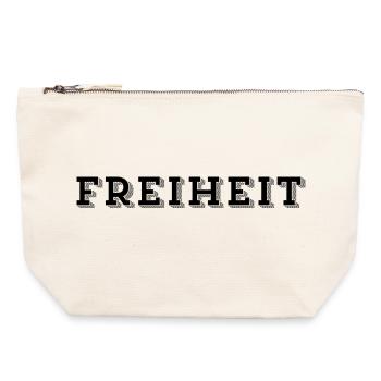 FREEDOM – Boundless and free - Canvas Zip Pouch 22 x 23 cm - nature - Front