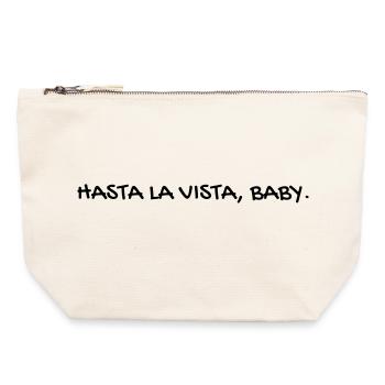 Cinéma / Citation / Série télé / Geek - Pochette zippée en toile 22 x 23 cm - blanc naturel - Devant