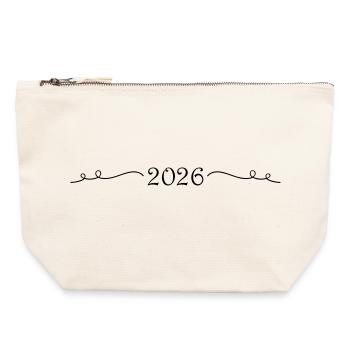 2026 Ornament - Canvas Zip Pouch 22 x 23 cm - nature - Front