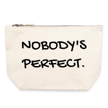 Cinema - Quotes - Film - Citations - Zitat - Humor - Canvas Zip Pouch 22 x 23 cm - nature - Front