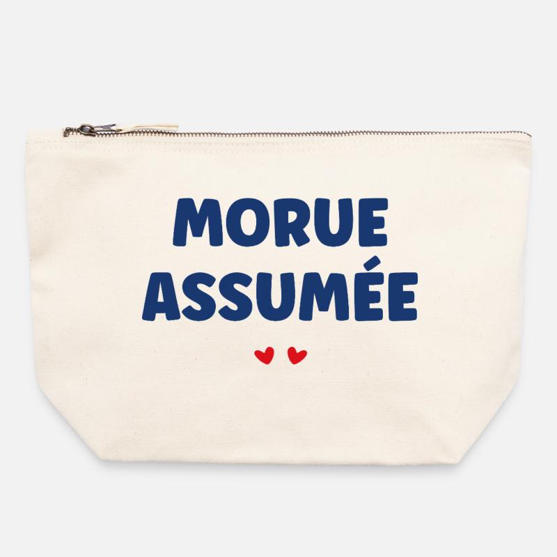 Cod vermutet: Meereshumor - Canvas Reißverschluss-Täschchen (22 x 23 cm) - Naturweiß