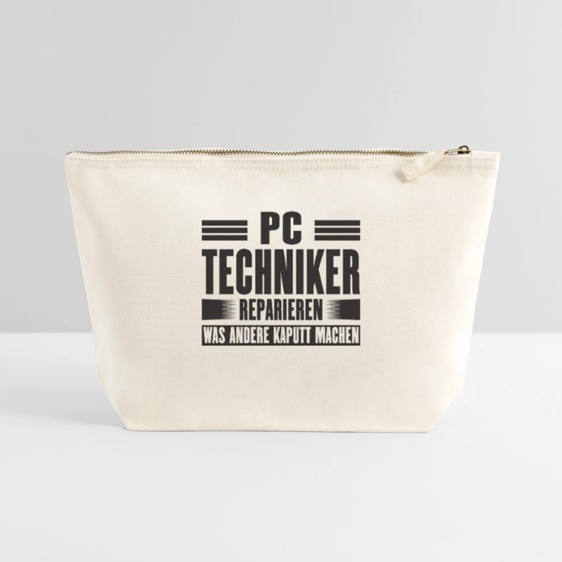Service Technician Support Solution Devis Service PC Pochette zippée en toile 22 x 23 cm