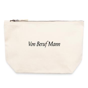 Occupation: Man - Canvas Zip Pouch 22 x 23 cm - nature - Front