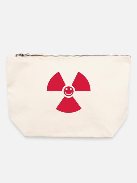 Das Kind von Tschernobyl - Atomkraft - Canvas Reißverschluss-Täschchen (22 x 23 cm) - Naturweiß