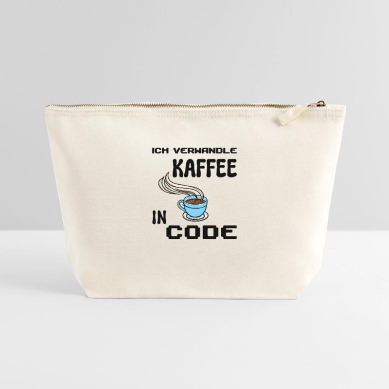 Coden Computerfreak Developer Statement Nerd Canvas Reißverschluss-Täschchen (22 x 23 cm)