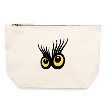 Eyes - Canvas Zip Pouch 22 x 23 cm - nature - Front