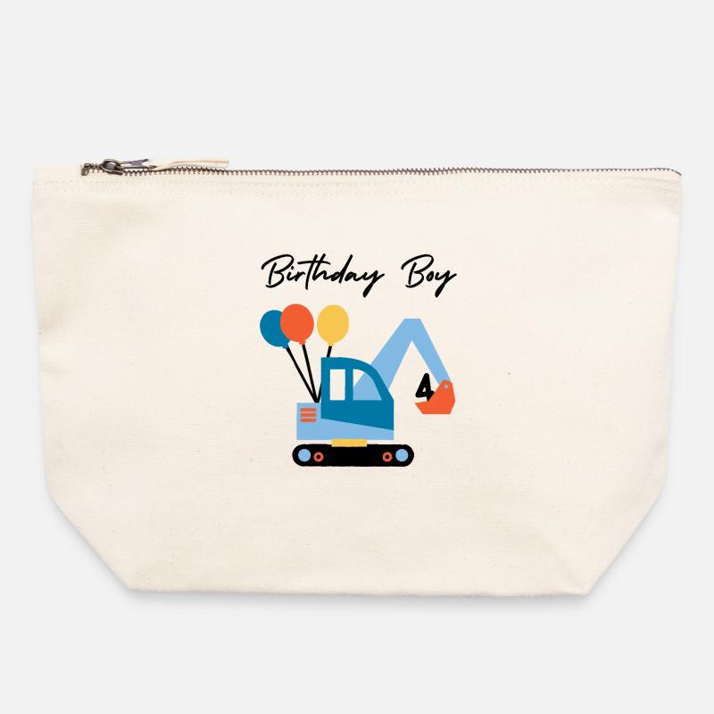 Light excavator - Canvas Zip Pouch 22 x 23 cm - nature