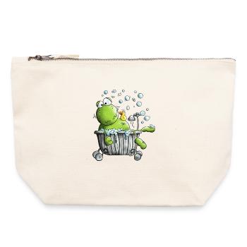 Wellness Frog - Canvas Zip Pouch 22 x 23 cm - nature - Front