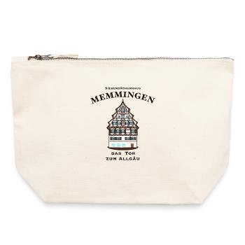 Memmingen, Schwaben, Bayern - Canvas Reißverschluss-Täschchen (22 x 23 cm) - Naturweiß - Vorne