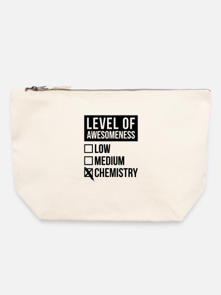 Chemie Chemie Chemie - Canvas Reißverschluss-Täschchen (22 x 23 cm) - Naturweiß