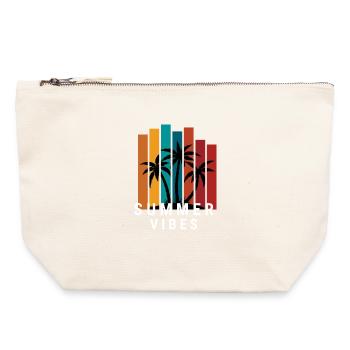 Summer Vibes - Canvas Zip Pouch 22 x 23 cm - nature - Front