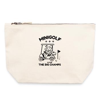 Children's golf - Canvas Zip Pouch 22 x 23 cm - nature - Front