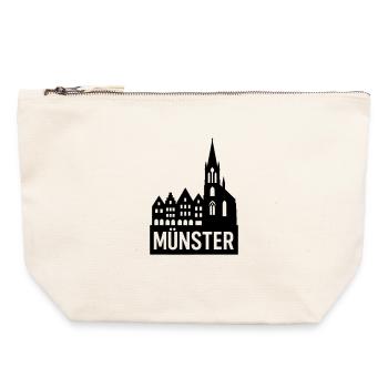 Ville universitaire de Münster - Pochette zippée en toile 22 x 23 cm - blanc naturel - Devant