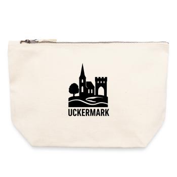 Uckermark Silhouette - Canvas Zip Pouch 22 x 23 cm - nature - Front