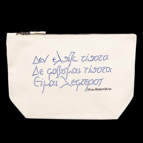 Ich bin frei! - CANVAS Täschchen Größe L 