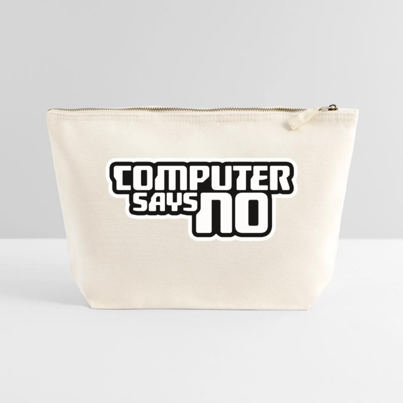 Computer Says No Lustig Programmierer Nerd Technik Canvas Reißverschluss-Täschchen (22 x 23 cm)