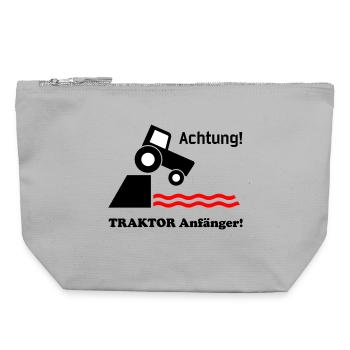 Tractor Beginners - Canvas Zip Pouch 22 x 23 cm - sports grey - Front